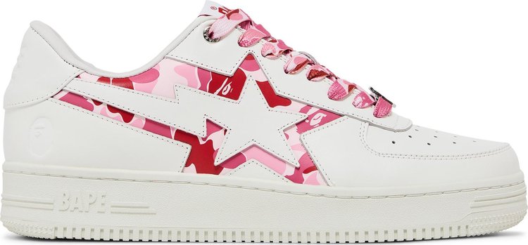 Bapesta Icon ABC Camo   Pink