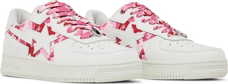 Bapesta Icon ABC Camo   Pink