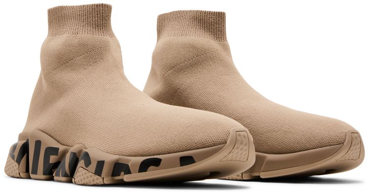 Balenciaga Speed Sneaker Midsole Graffiti   Dark Beige