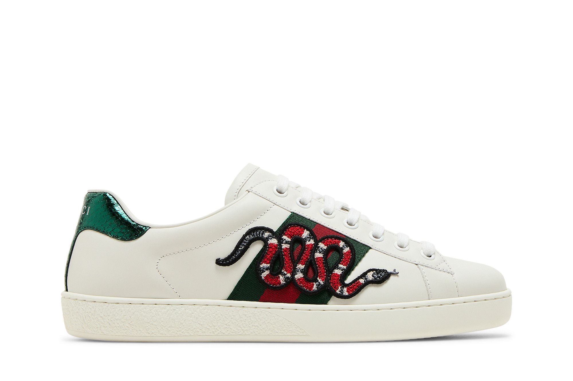 Buy Gucci Ace Embroidered Snake 456230 02JP0 9064 GOAT AU