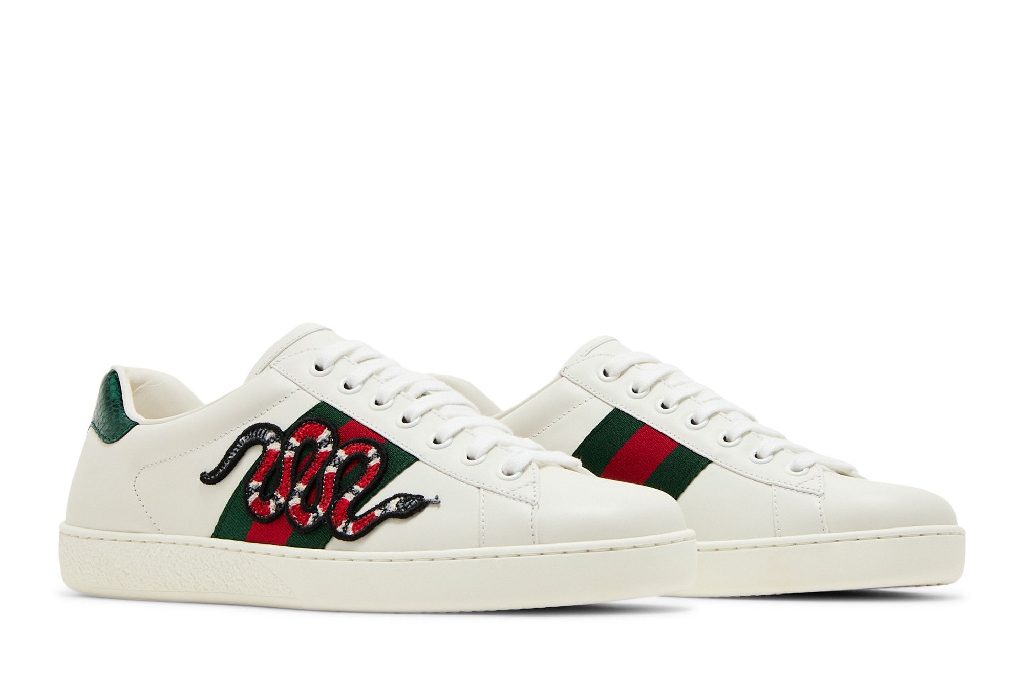 Gucci snake shoes white sale