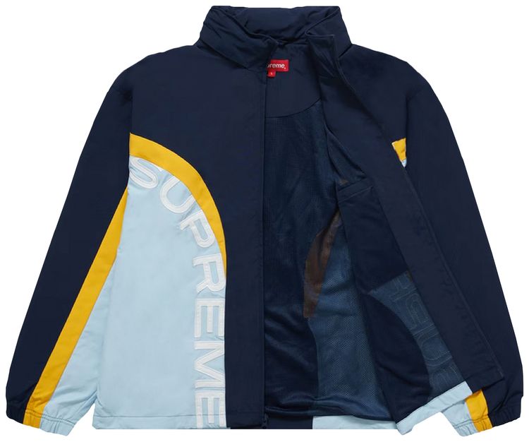 Supreme Curve Track Jacket Navy