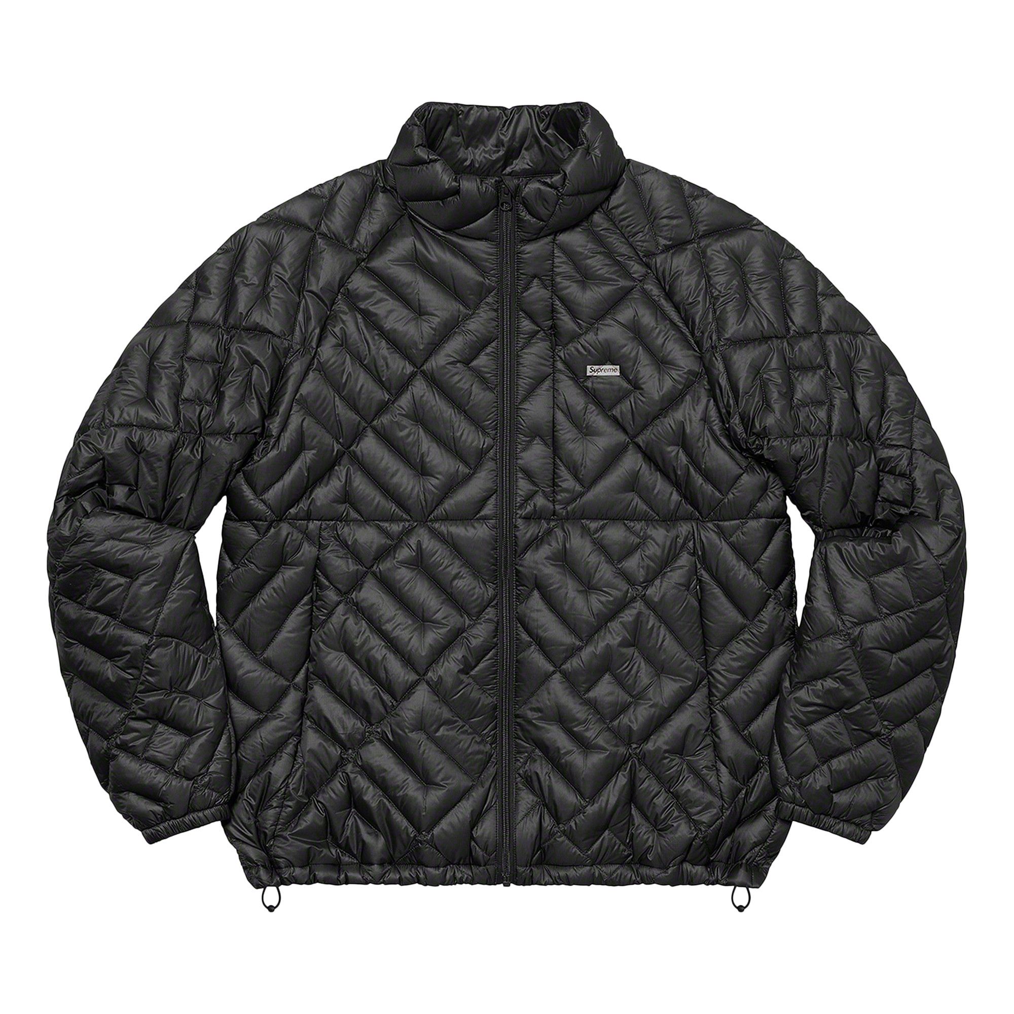 Buy Supreme Spellout Quilted Lightweight Down Jacket 'Black' - SS22J38  BLACK | GOAT
