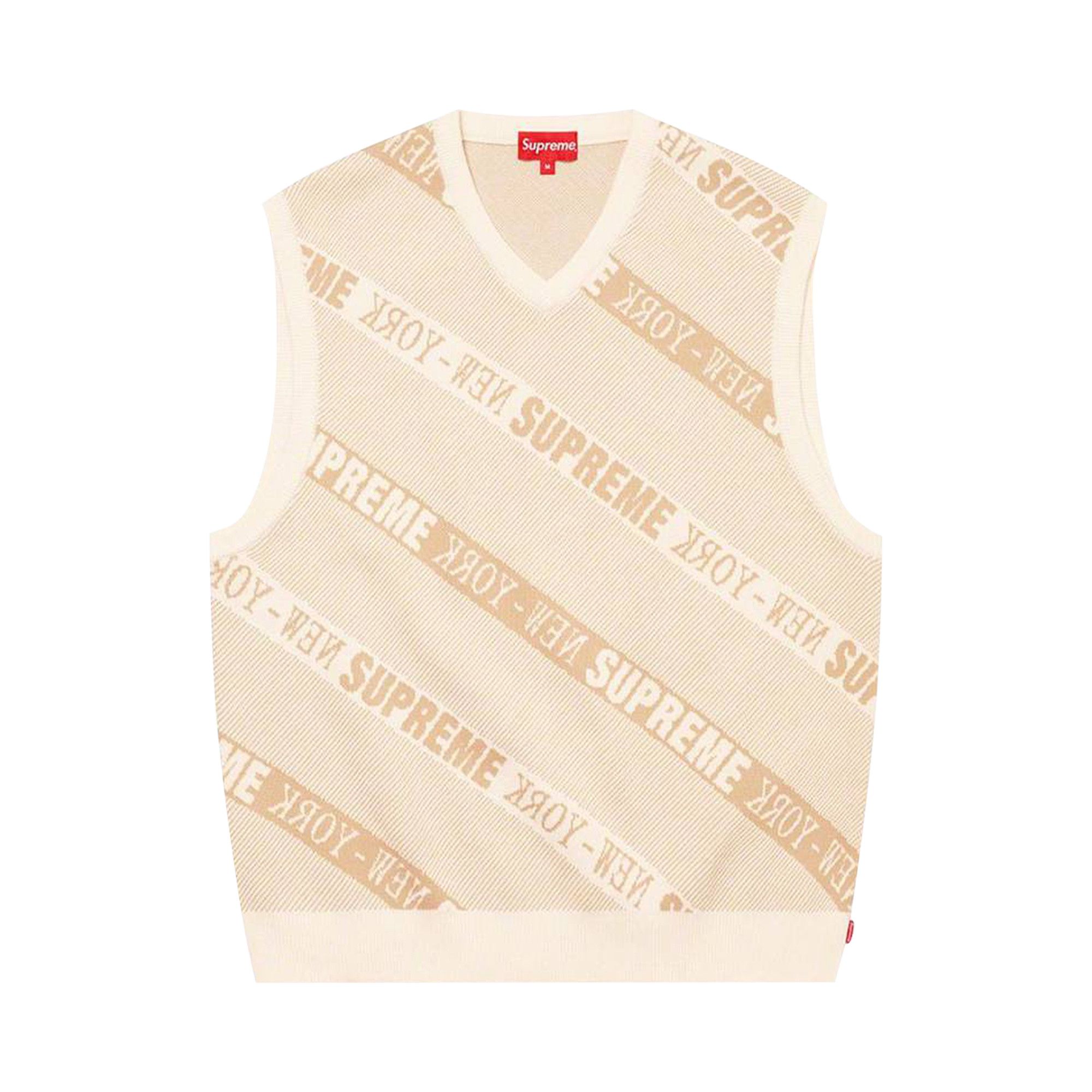 Buy Supreme Stripe Sweater Vest 'White' - SS22SK11 WHITE | GOAT