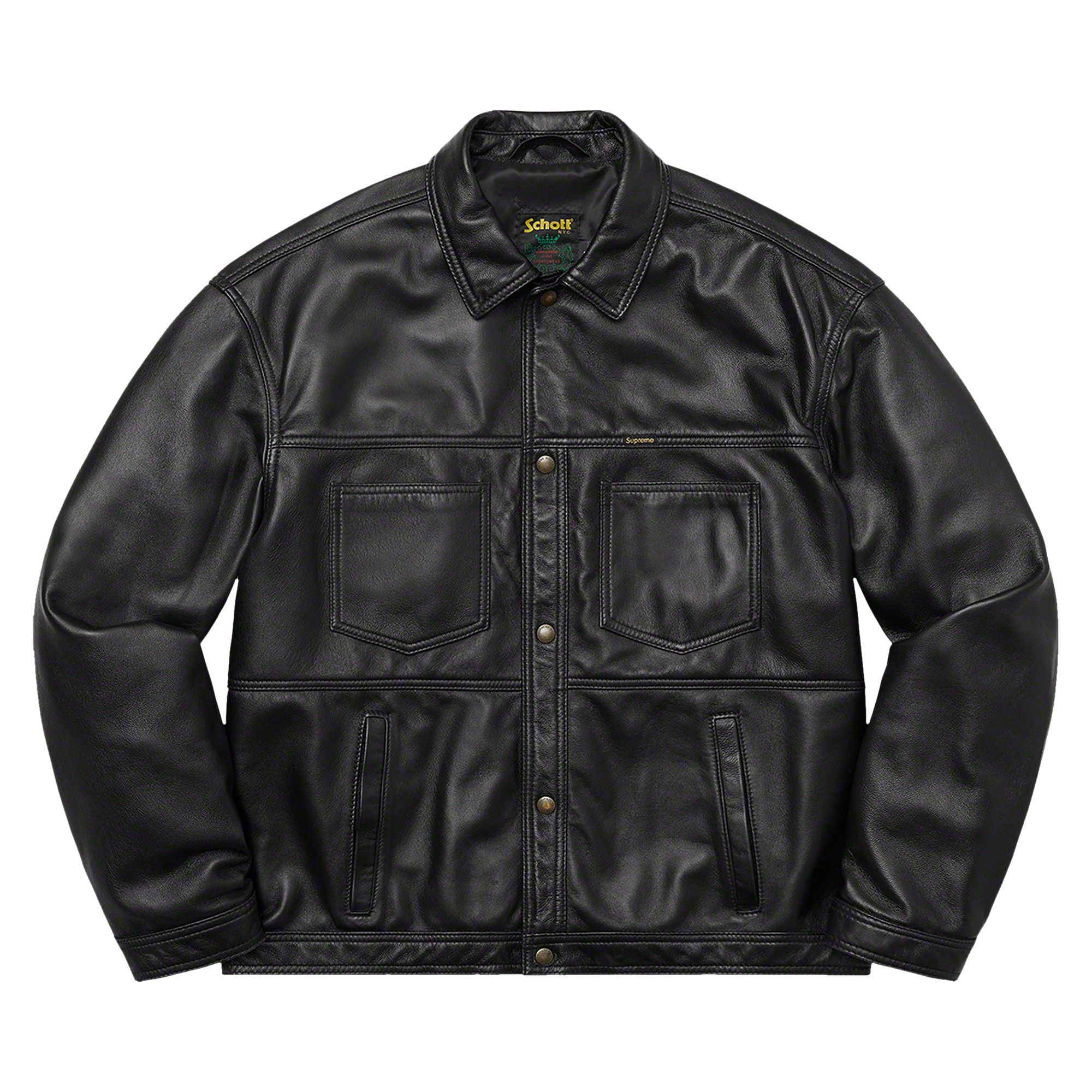 Schott supreme leather jacket shop