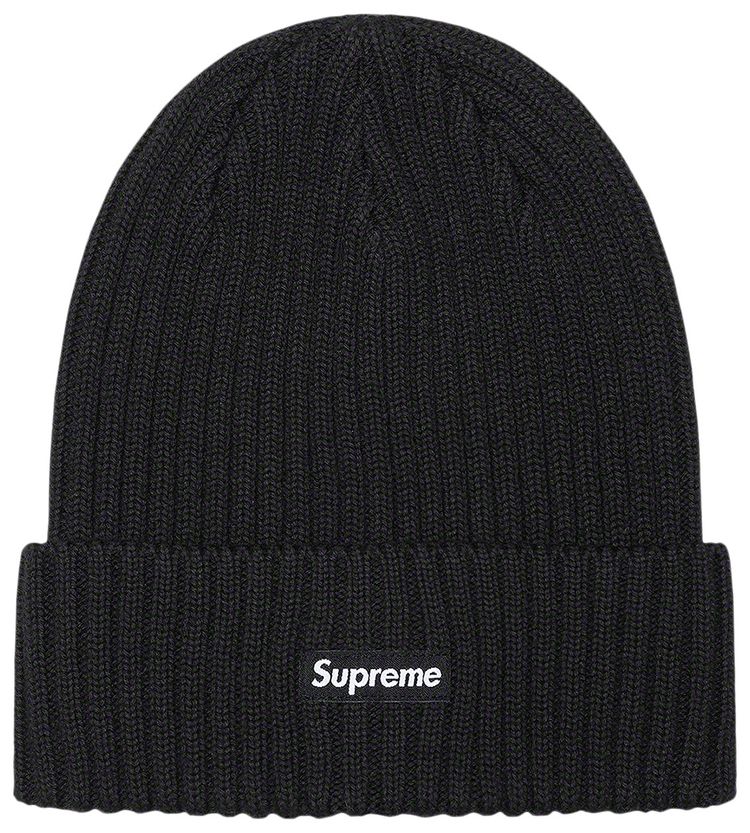 Supreme Overdyed Beanie Black