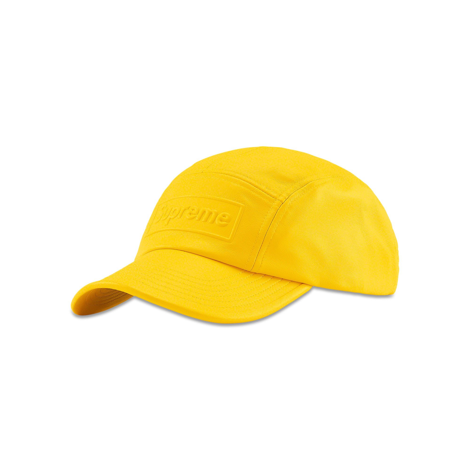 Buy Supreme GORE-TEX Leather Camp Cap 'Yellow' - SS22H113 YELLOW