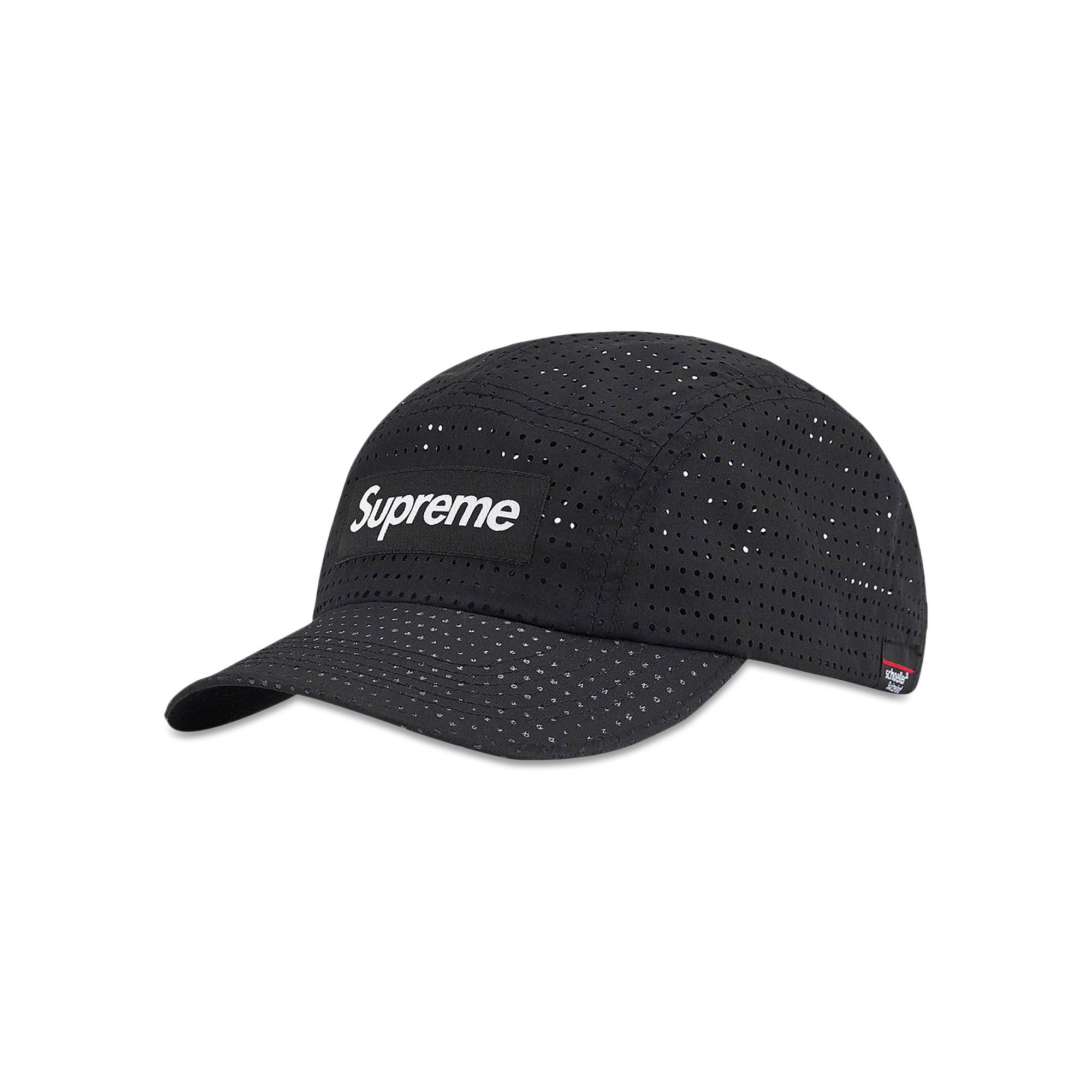 Buy Supreme Preforated Camp Cap 'Black' - SS22H66 BLACK | GOAT