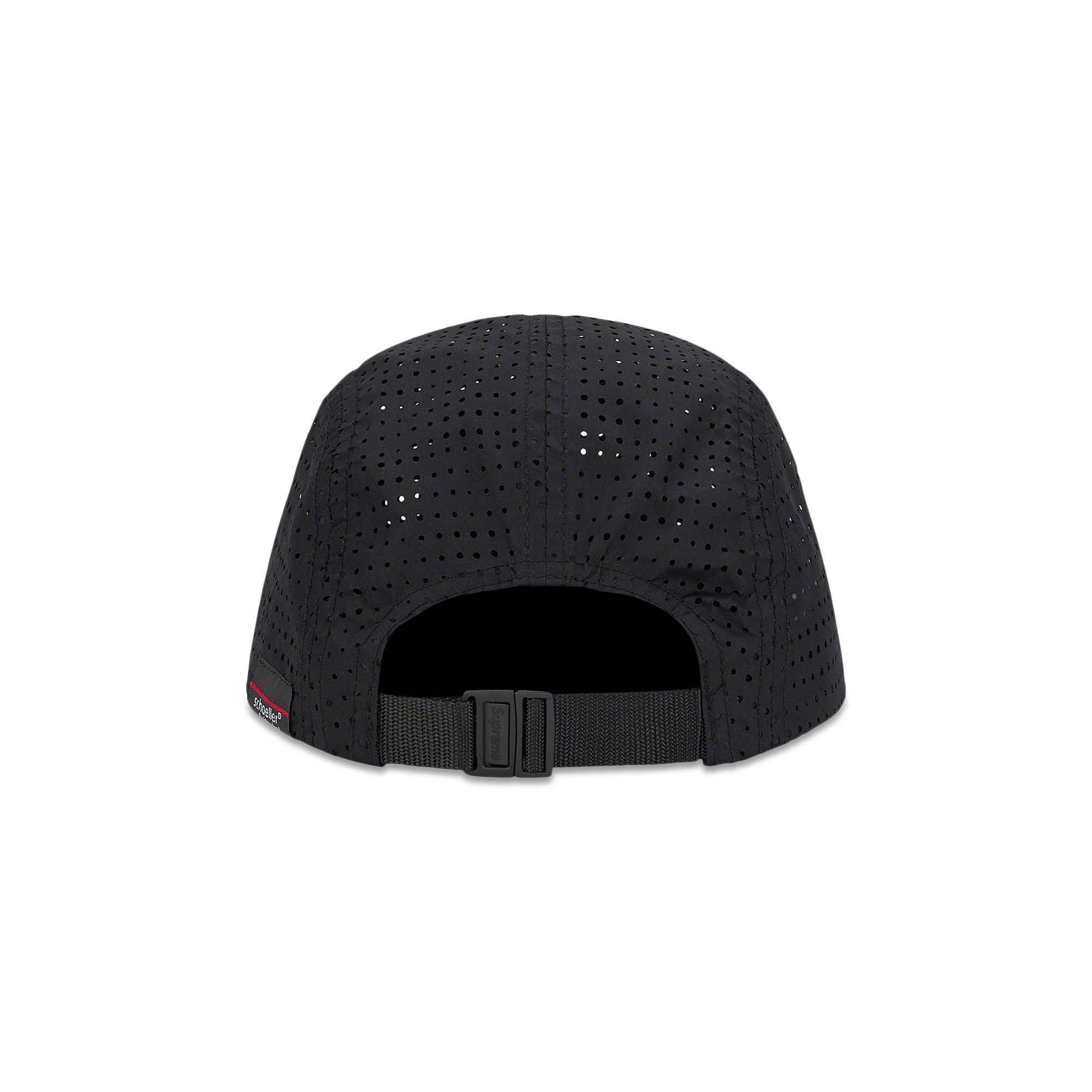 Buy Supreme Preforated Camp Cap 'Black' - SS22H66 BLACK | GOAT