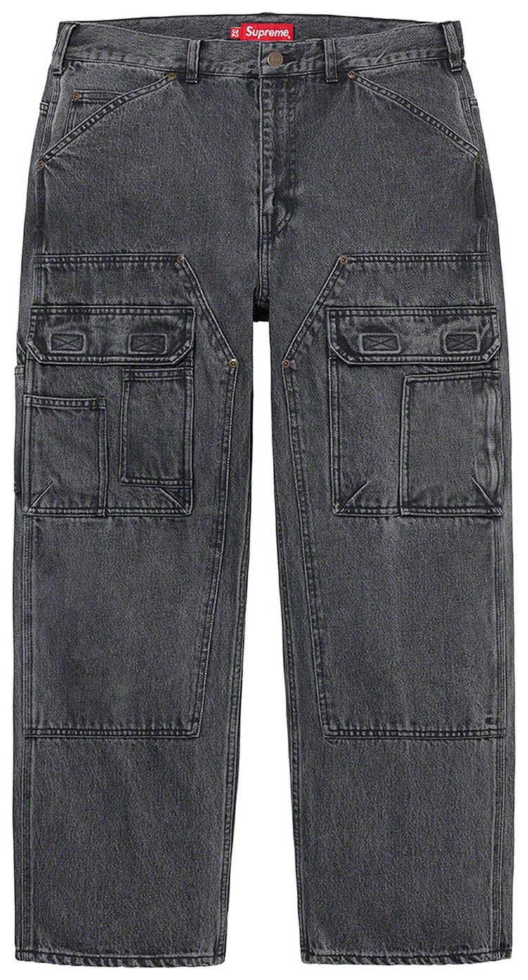 Supreme Double Knee Denim Utility Pant Black