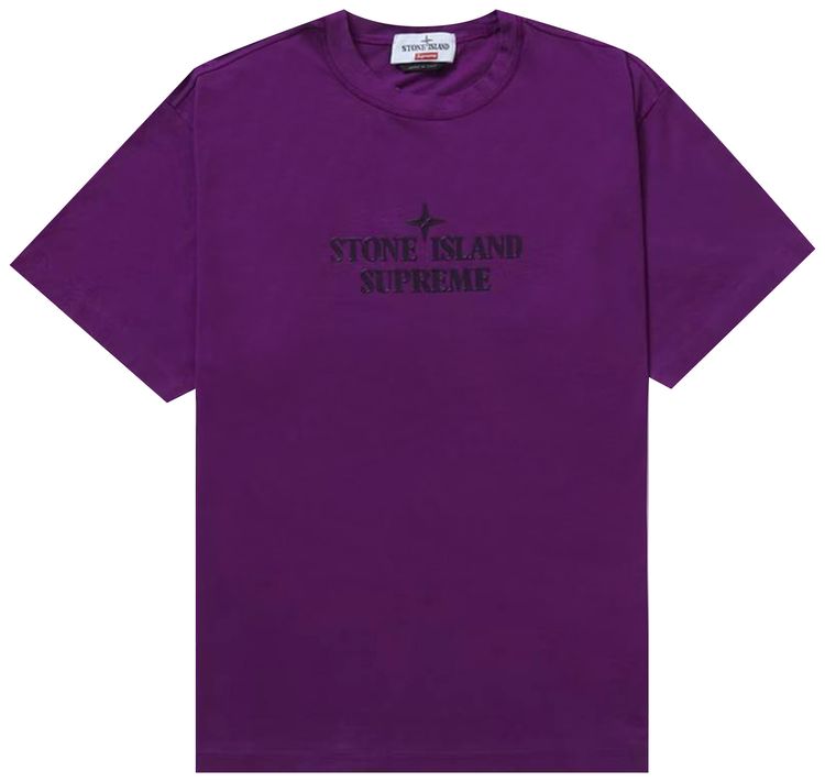 Buy Supreme x Stone Island Short-Sleeve Top 'Purple' SS22KN6A