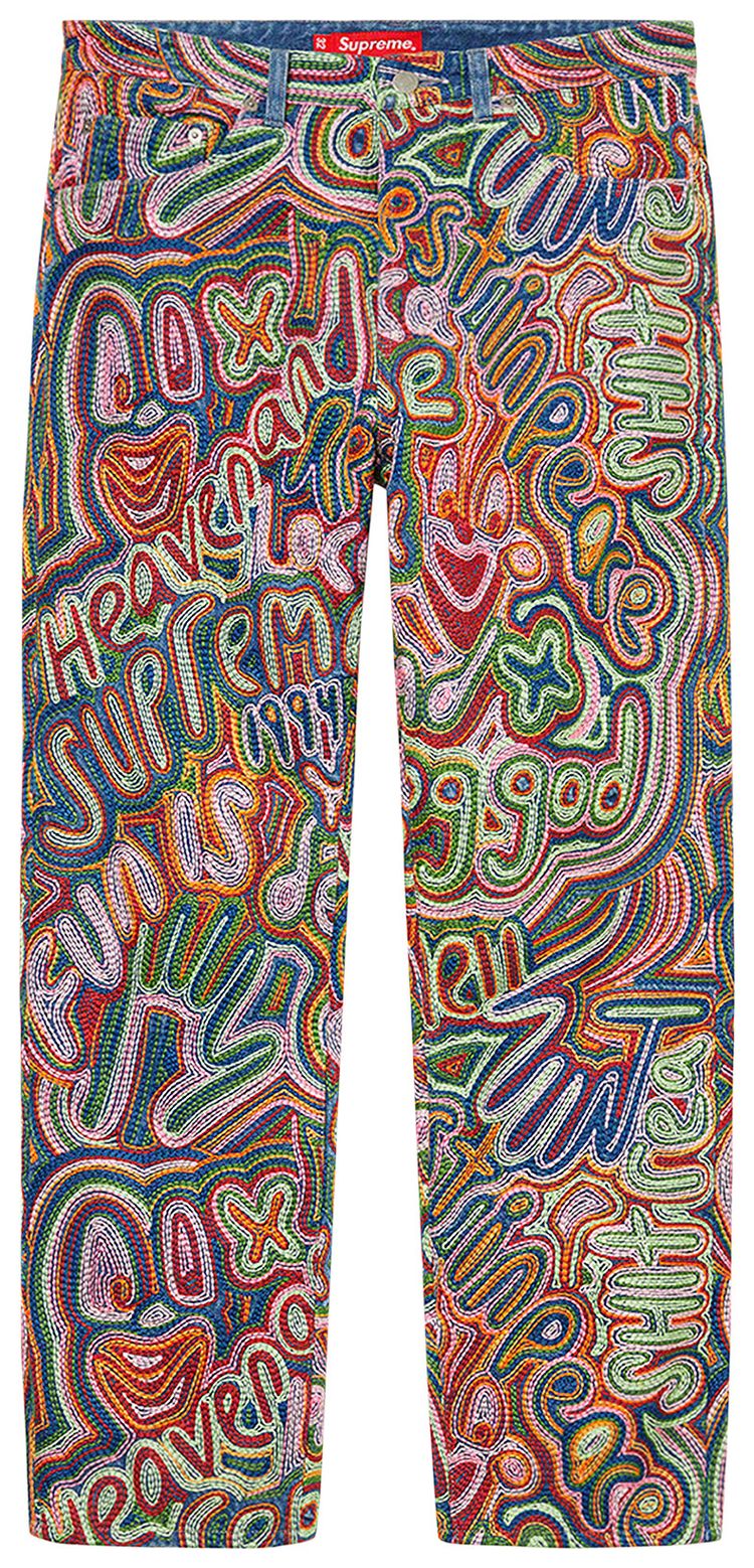 Supreme Chainstitch Regular Jean Multicolor
