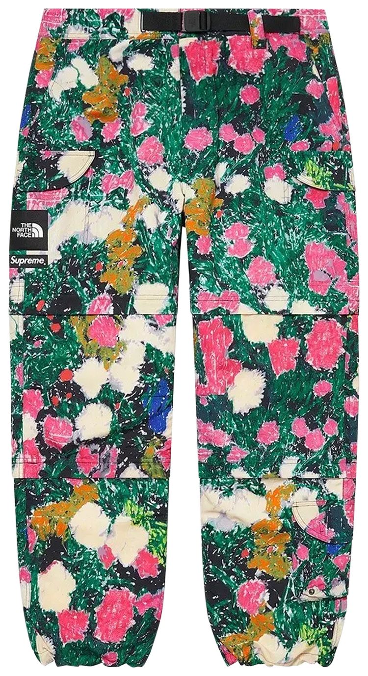 Supreme x The North Face Trekking Zip Off Belted Pant Flowers