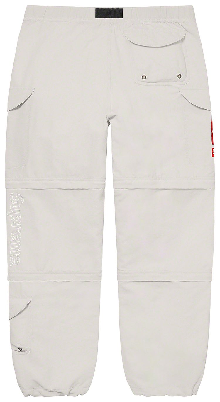 Supreme x The North Face Trekking Zip Off Belted Pant Stone