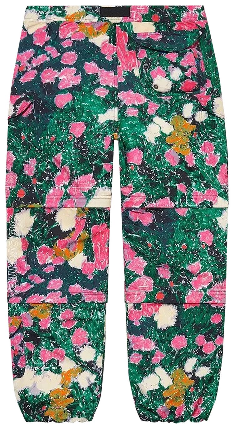Supreme x The North Face Trekking Zip Off Belted Pant Flowers