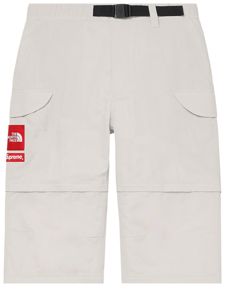 Supreme x The North Face Trekking Zip Off Belted Pant Stone