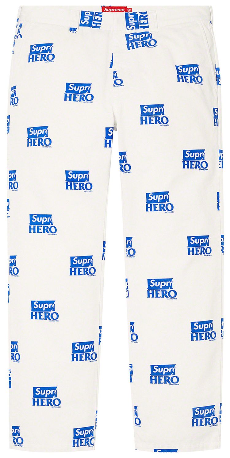 Supreme x ANTIHERO Work Pant White