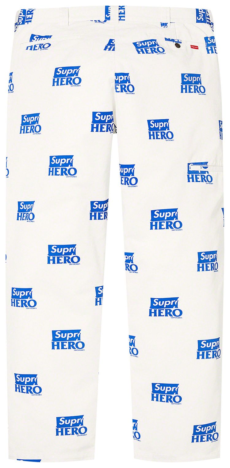 Supreme x ANTIHERO Work Pant White