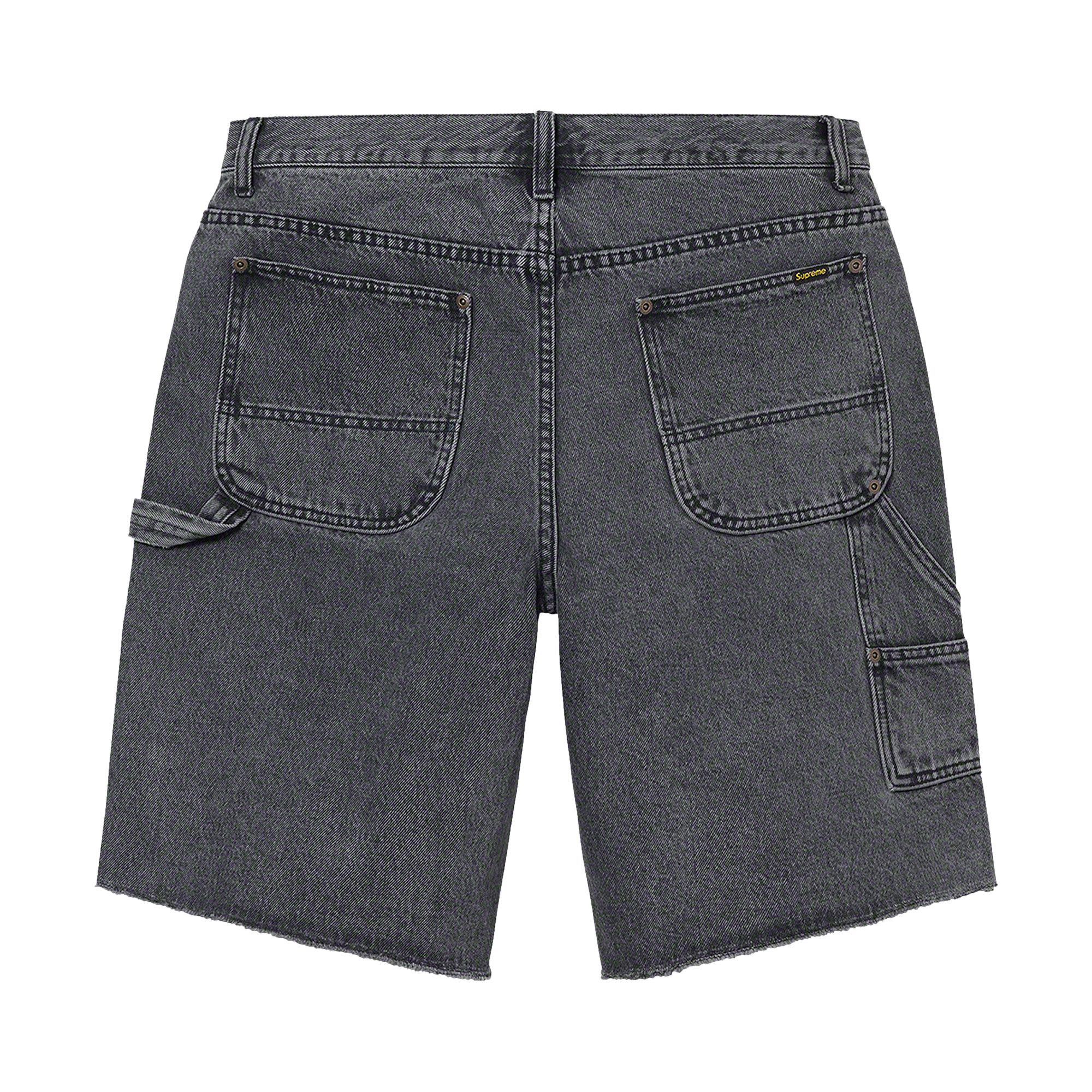 ショートパンツ Supreme Cutoff Double Knee Denim Painter Buy Supreme Cutoff Double Knee Denim Painter Short 'Black