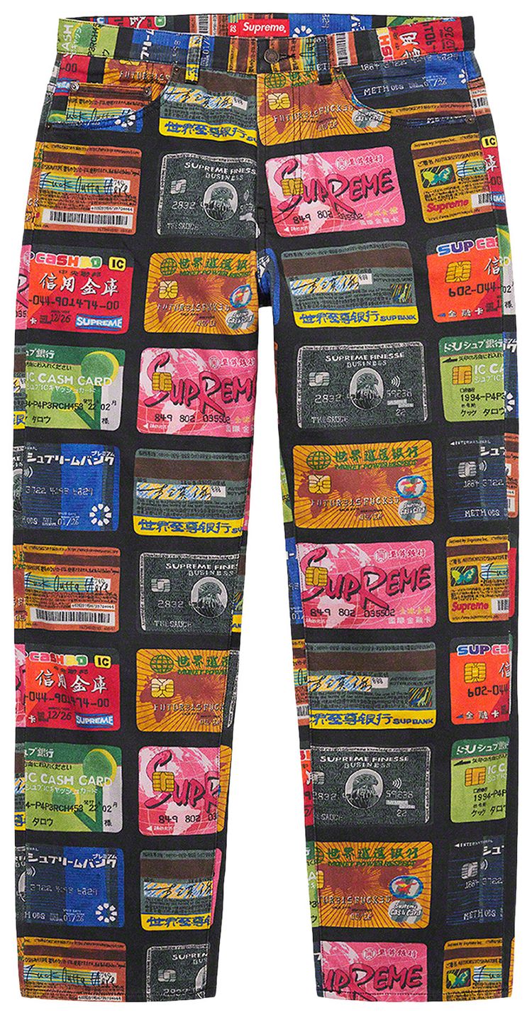 Supreme Credit Cards Regular Jean Multicolor