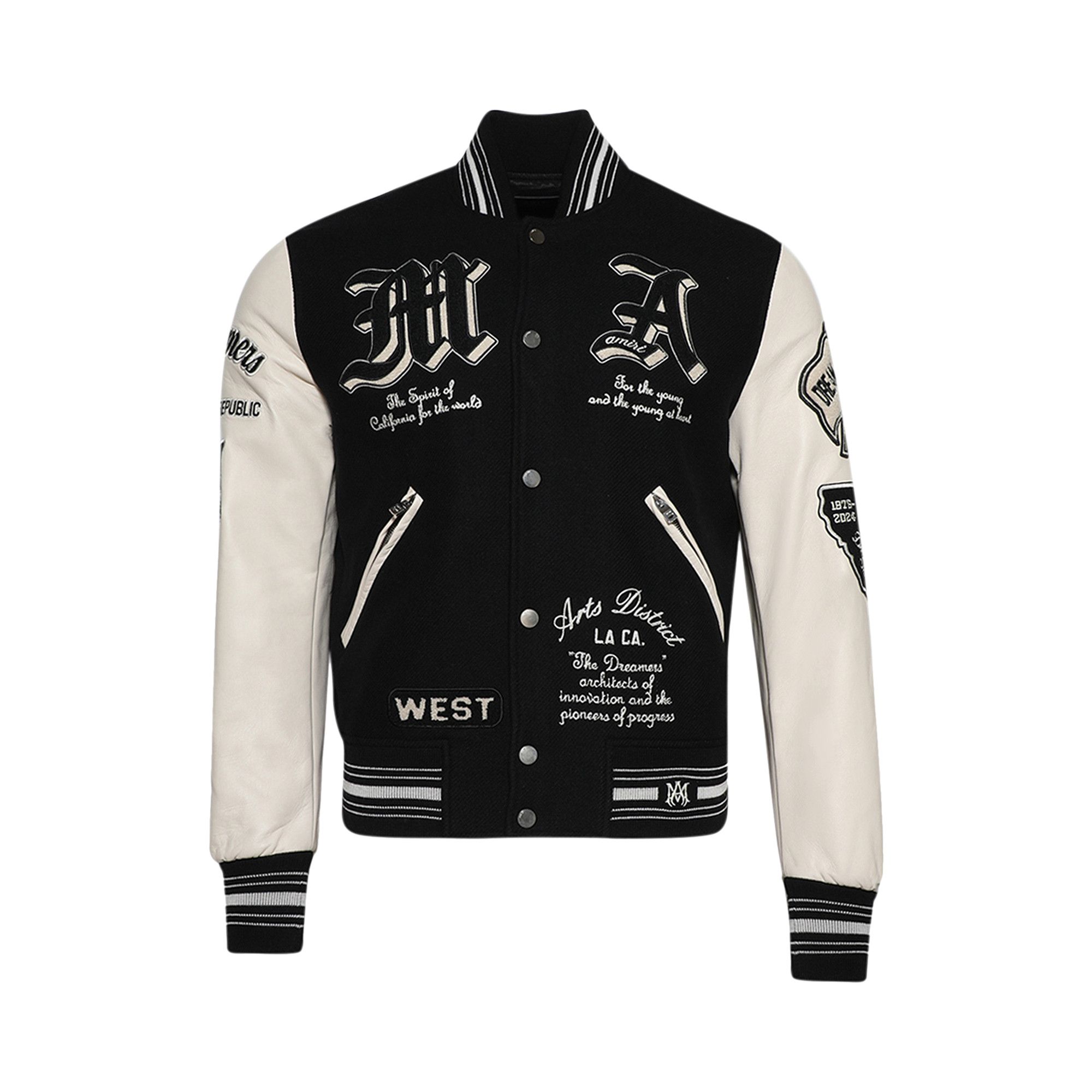 Buy Amiri Dream Team Varsity Jacket 'Black' - AMOUVY1008 001