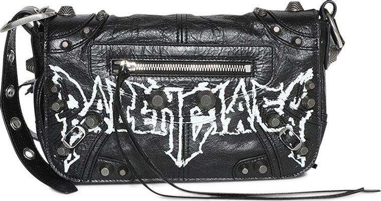 Balenciaga Le Cagole Flap Shoulder Bag Black