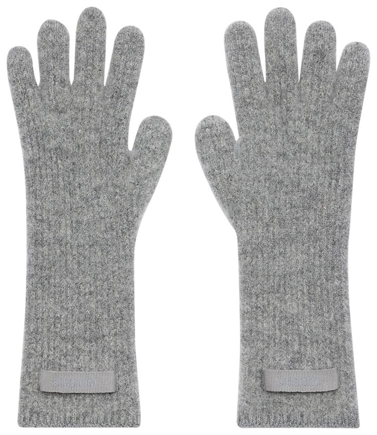 Jacquemus Les Gros Grain Gloves Dark Grey