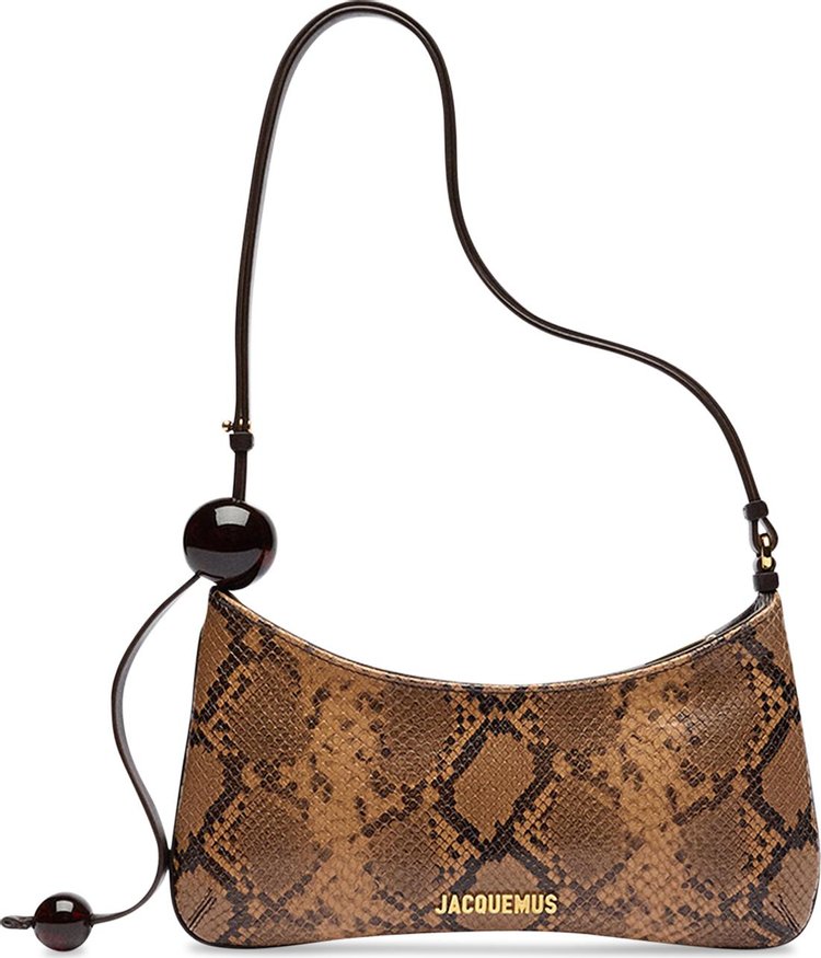 Jacquemus Le Bisou Perle Shoulder Bag Light Brown