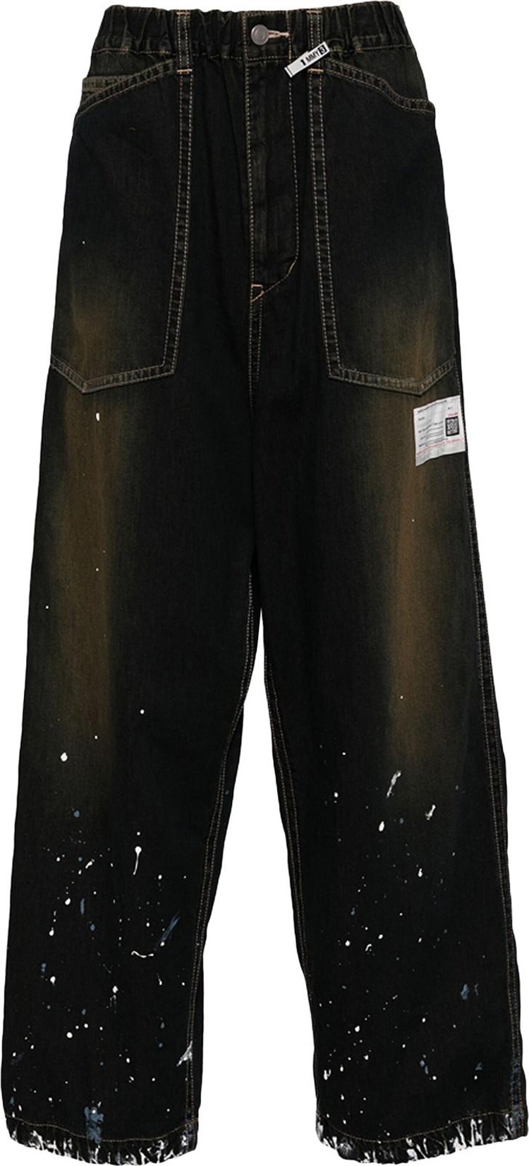 Maison Mihara Yasuhiro Painted Baker Jeans Indigo