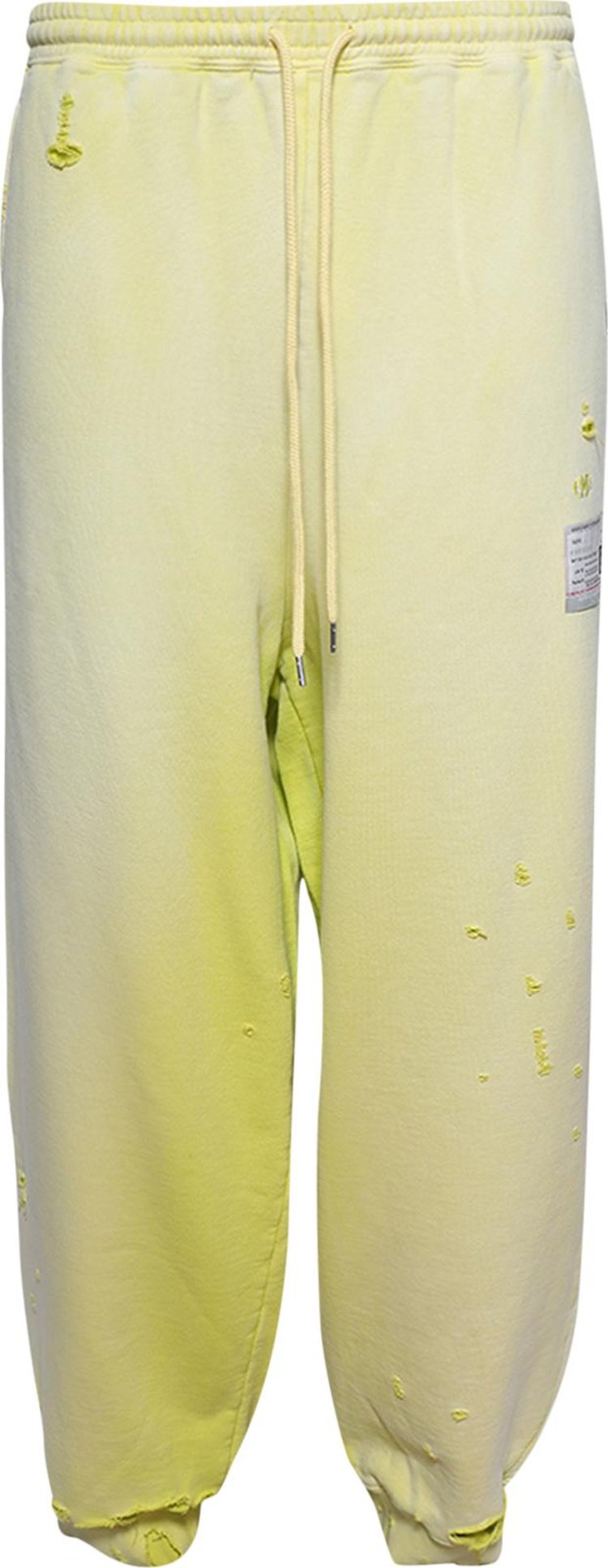 Maison Mihara Yasuhiro Sun Faded Pants Yellow