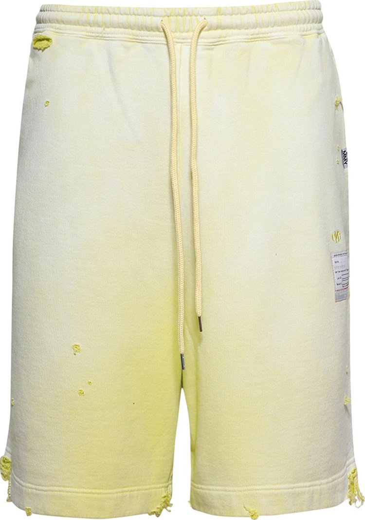 Maison Mihara Yasuhiro Sun Faded Shorts Yellow