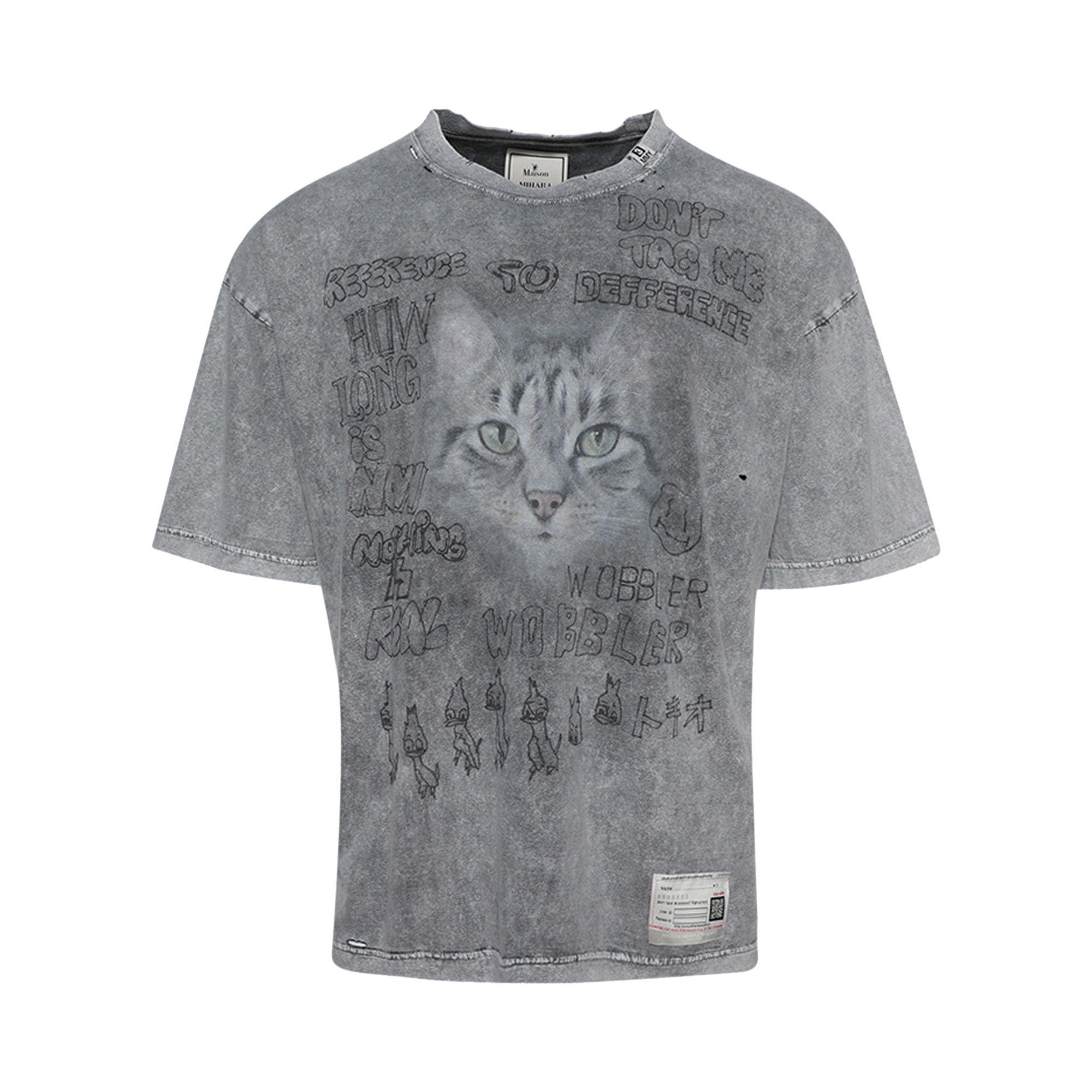 MIHARA YASUHIRO｜ (A13TS611 GRAY) Buy Maison Mihara Yasuhiro Bleached Tee 'Grey' - A13TS611