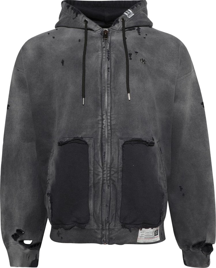 Maison Mihara Yasuhiro Sun Faded Parka Black