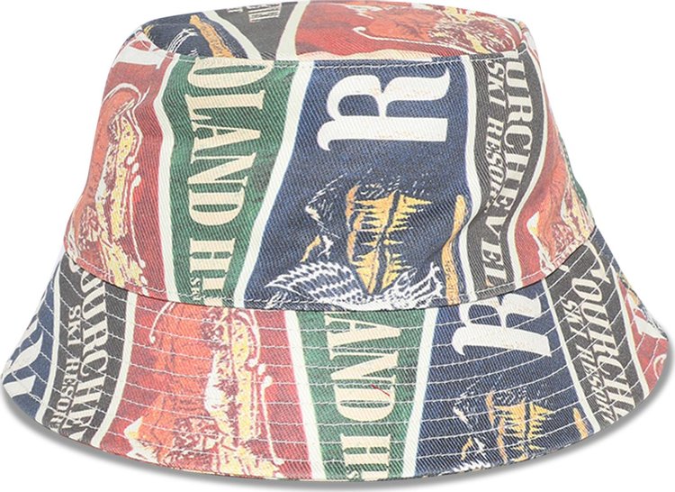 Rhude Collegiate Bucket Hat Multicolor