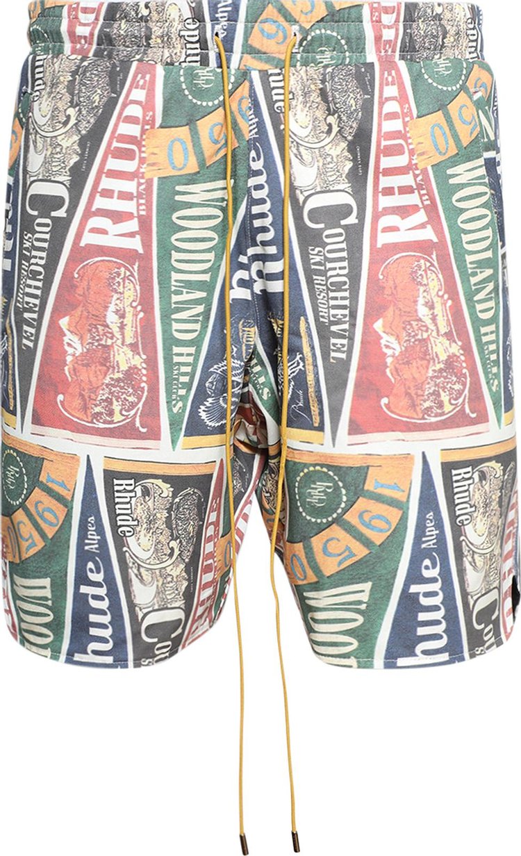 Rhude Collegiate Flag Twill Short Multicolor