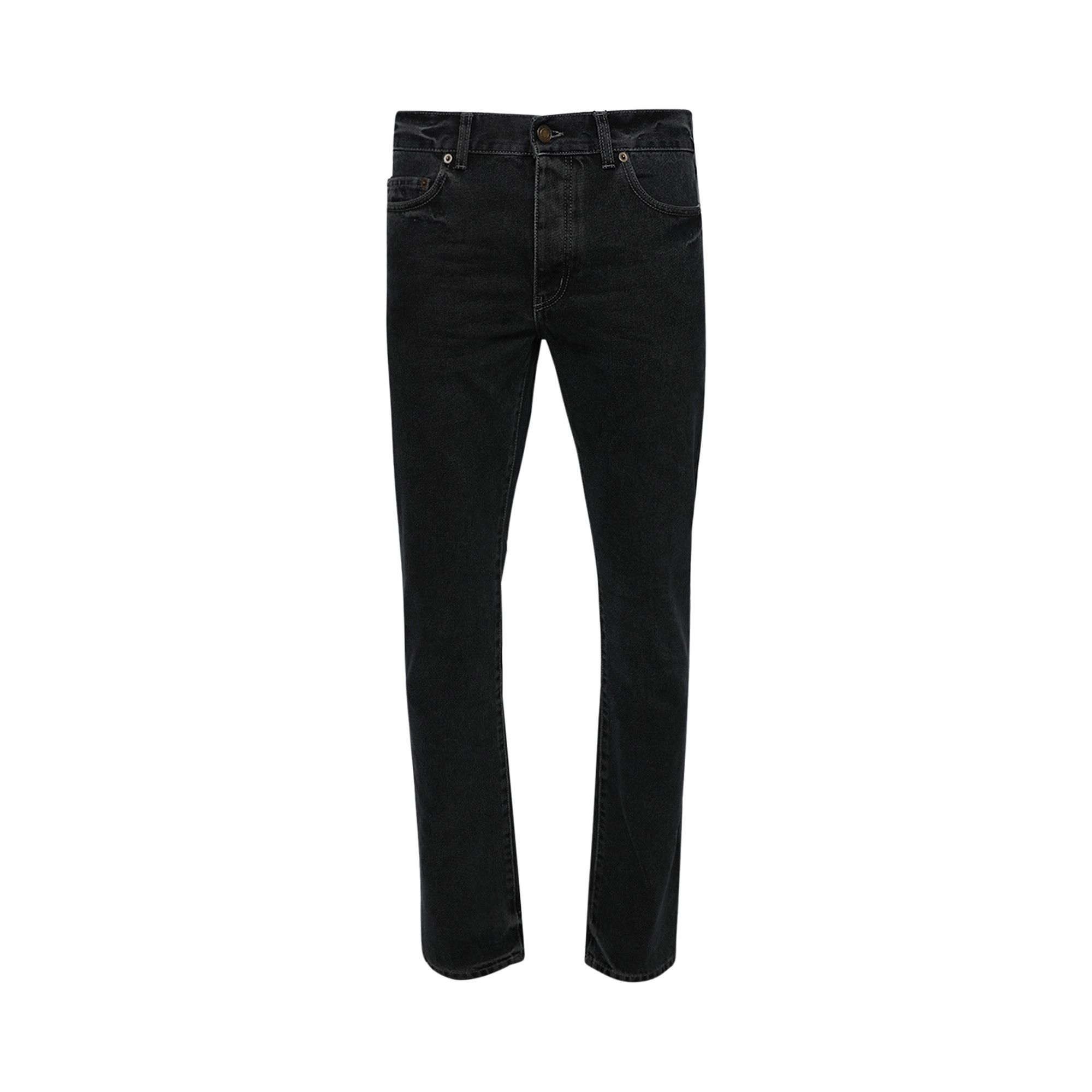 Buy Saint Laurent Slim Fit Straight Pants 'Dark Blue/Black