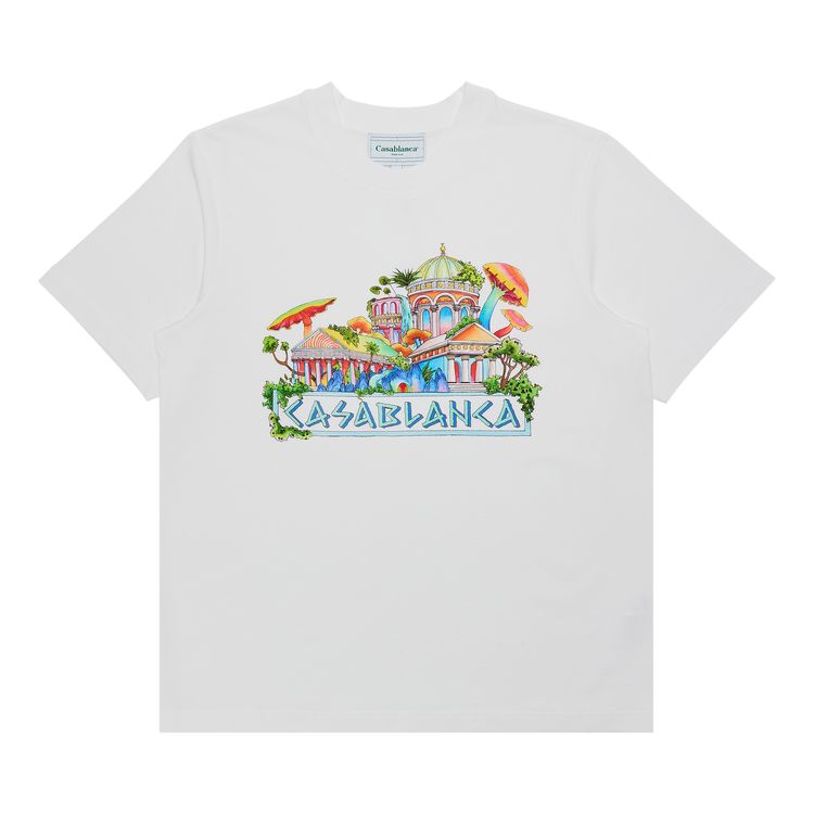 Casablanca The Road To Knowledge Printed T Shirt White