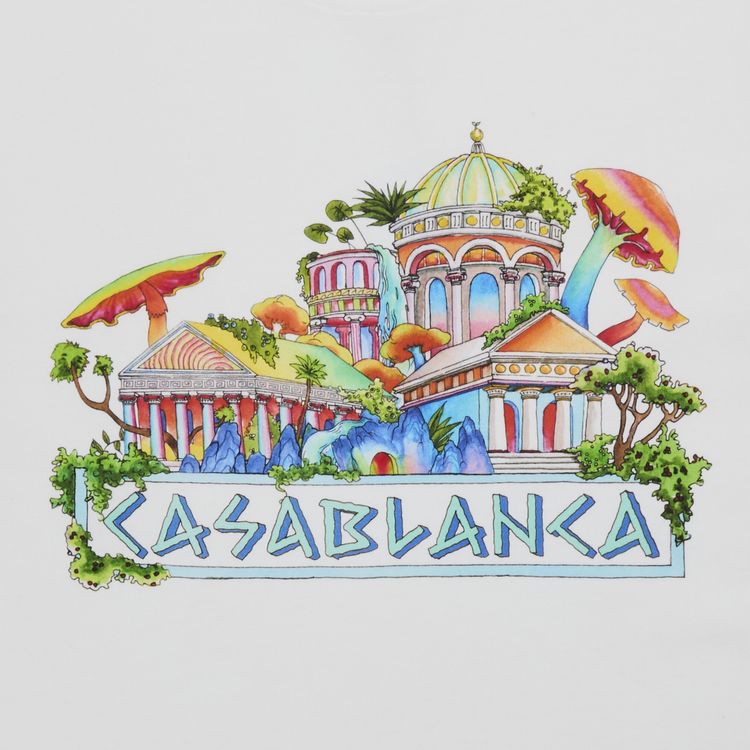 Casablanca The Road To Knowledge Printed T Shirt White