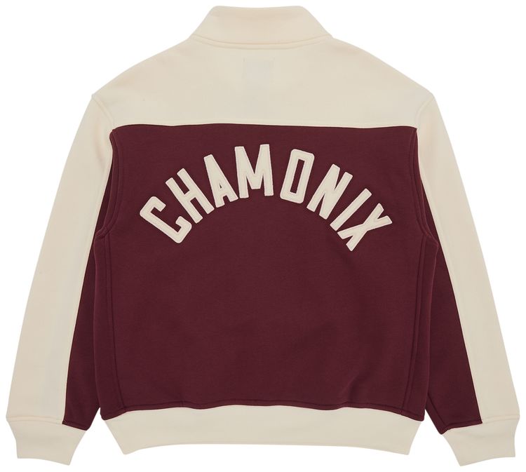 Rhude Chamonix Quarter Zip MaroonOff White