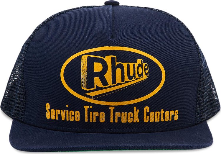 Rhude Service Trucker Hat Navy