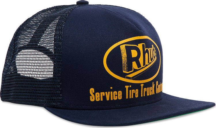 Rhude Service Trucker Hat Navy