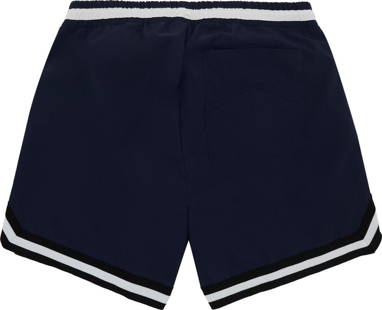 Rhude Basketball Logo Swim Short BlueBlackWhite