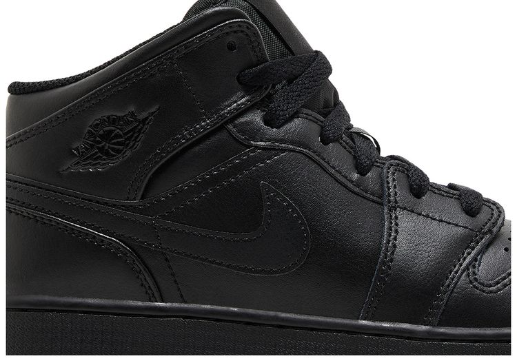 Air Jordan 1 Mid GS Triple Black 2022