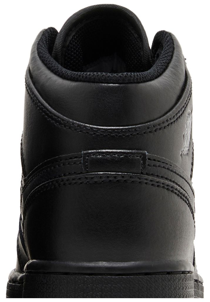 Air Jordan 1 Mid GS Triple Black 2022