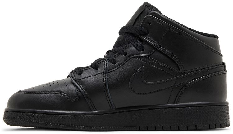 Air Jordan 1 Mid GS Triple Black 2022