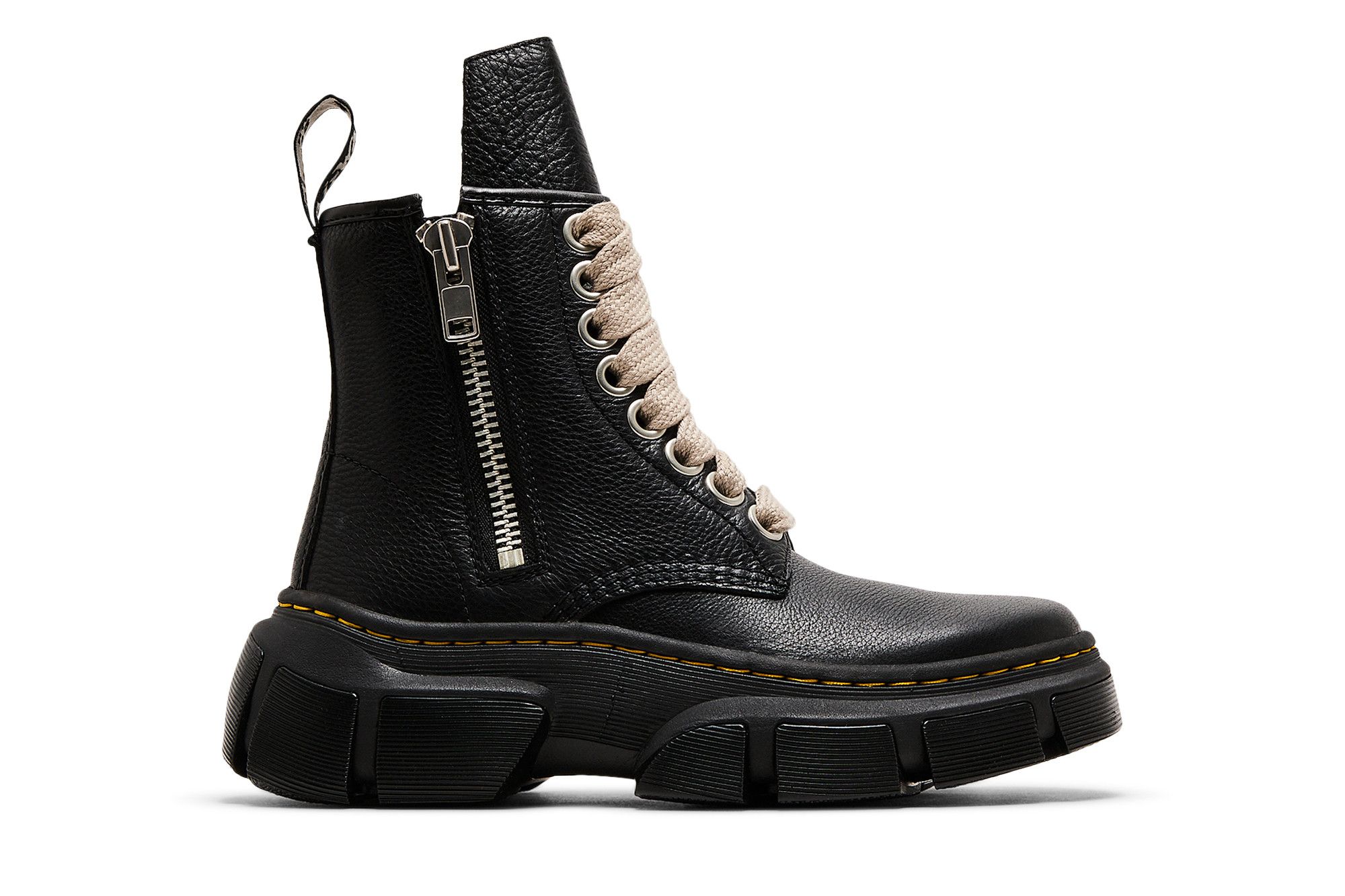 Size 10.0 Dr. Martens x Rick Owens Wmns 1460 DMXL Jumbo Lace Boot 'Black'