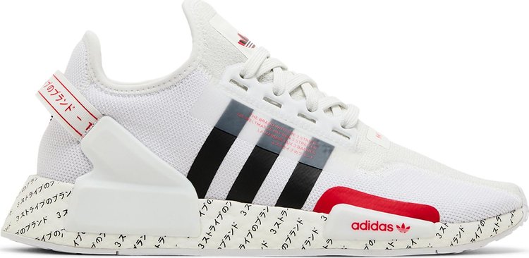 NMD R1 V2 Japanese Print   White Red