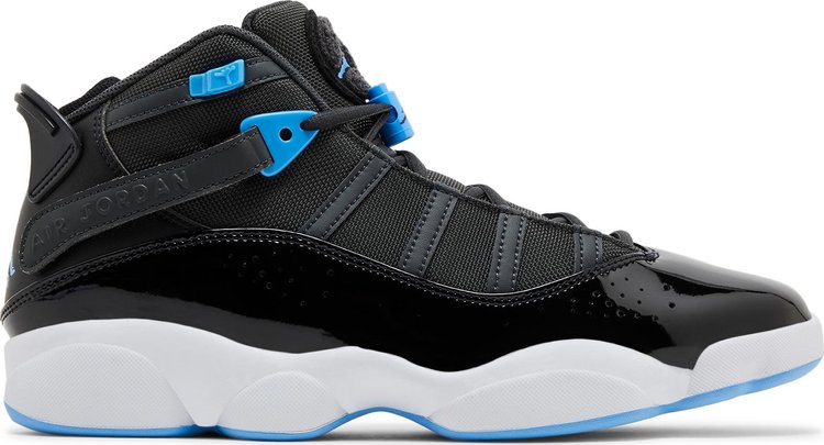 Jordan 6 Rings Black University Blue