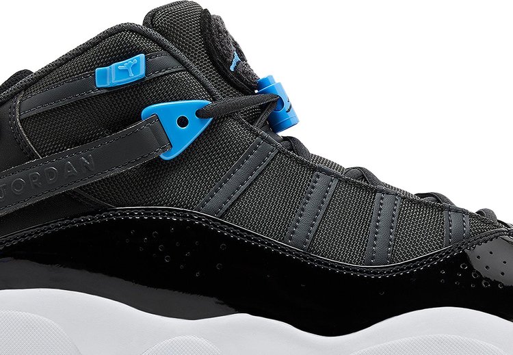 Jordan 6 Rings Black University Blue