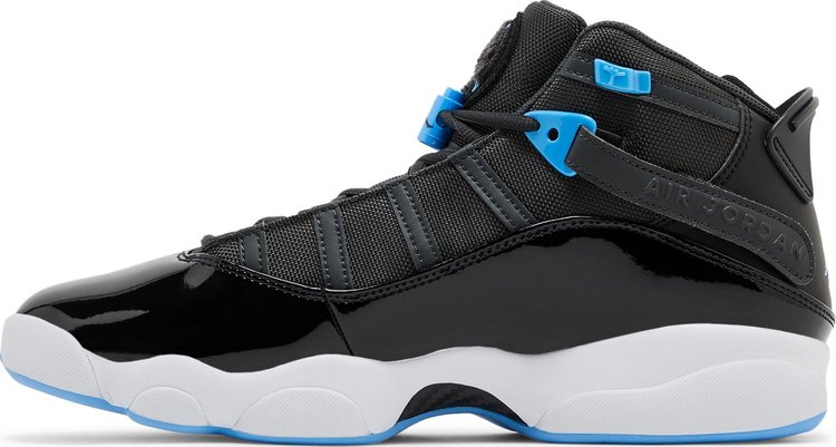 Jordan 6 Rings Black University Blue